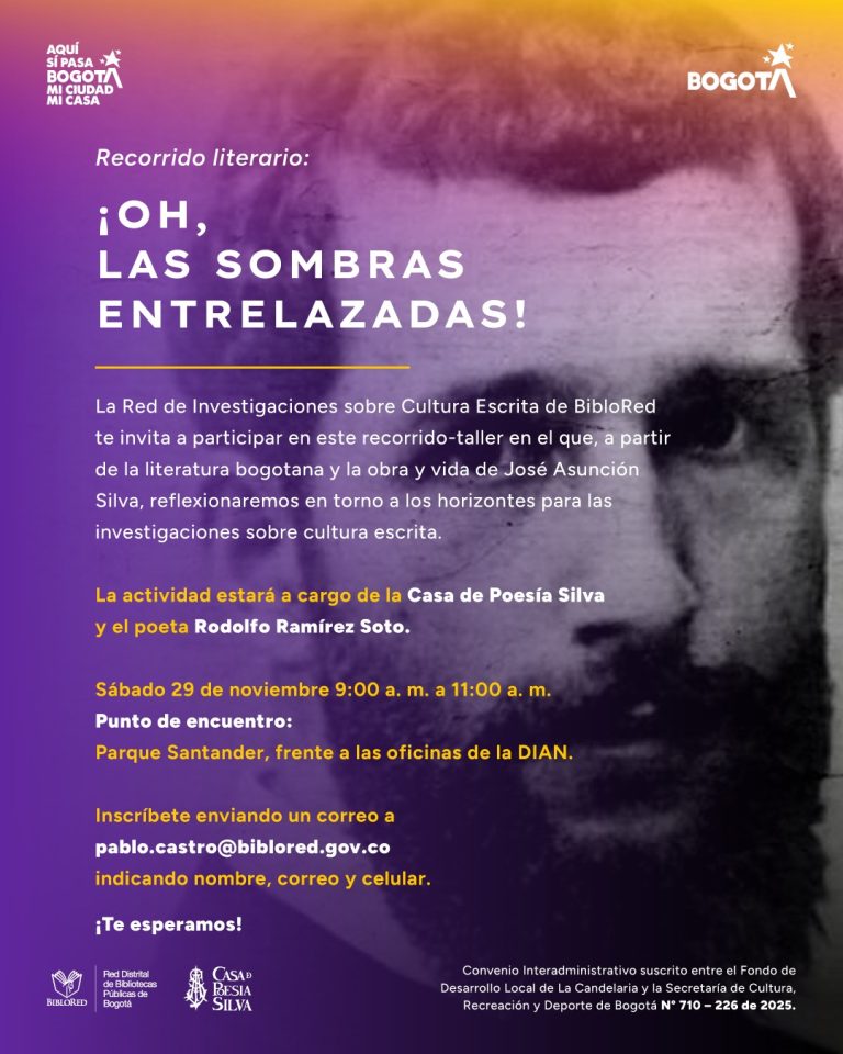 Recorrido literario «¡Oh, las sombras entrelazadas!»: una reflexión sobre José Asunción Silva y la cultura escrita