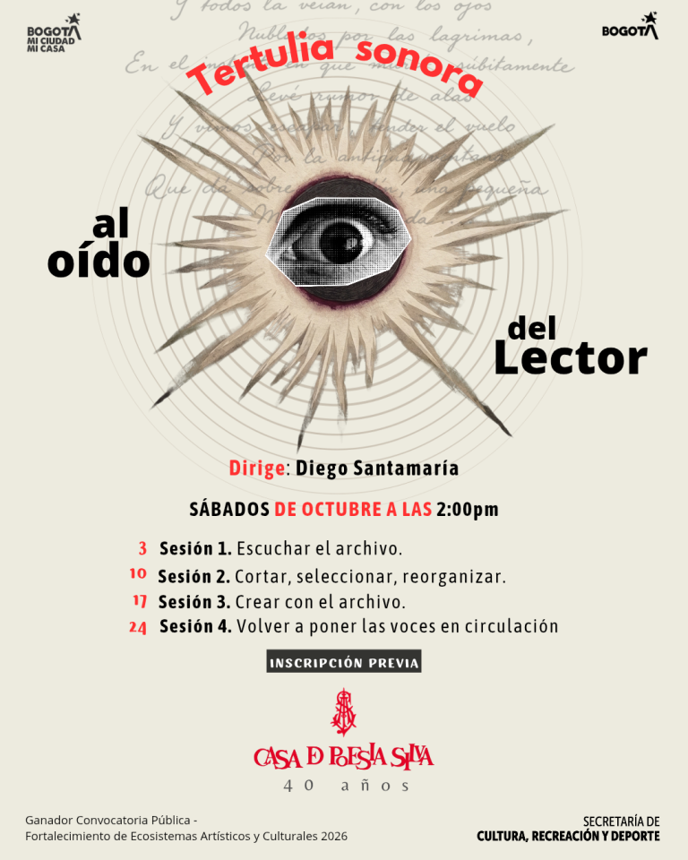Tertulia sonora al oído del lector: La Casa de Poesía Silva abre su archivo sonoro para un laboratorio de remix poético